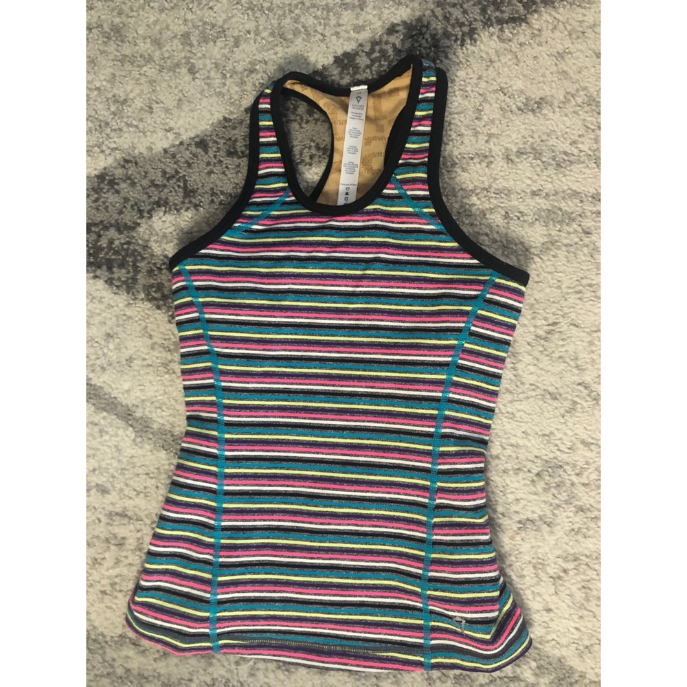 Ivivva Colorful Striped Racerback Tank
